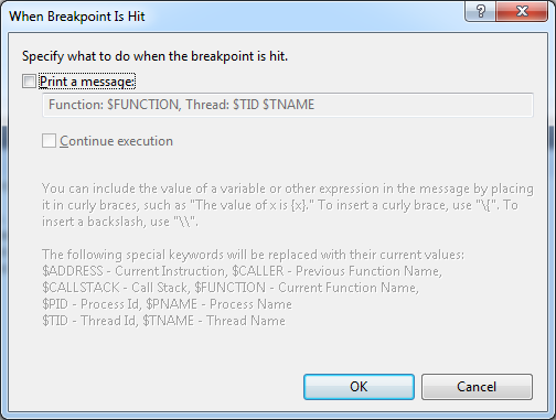 Setting Variables with Visual Studio Breakpoints | electrongoo ...